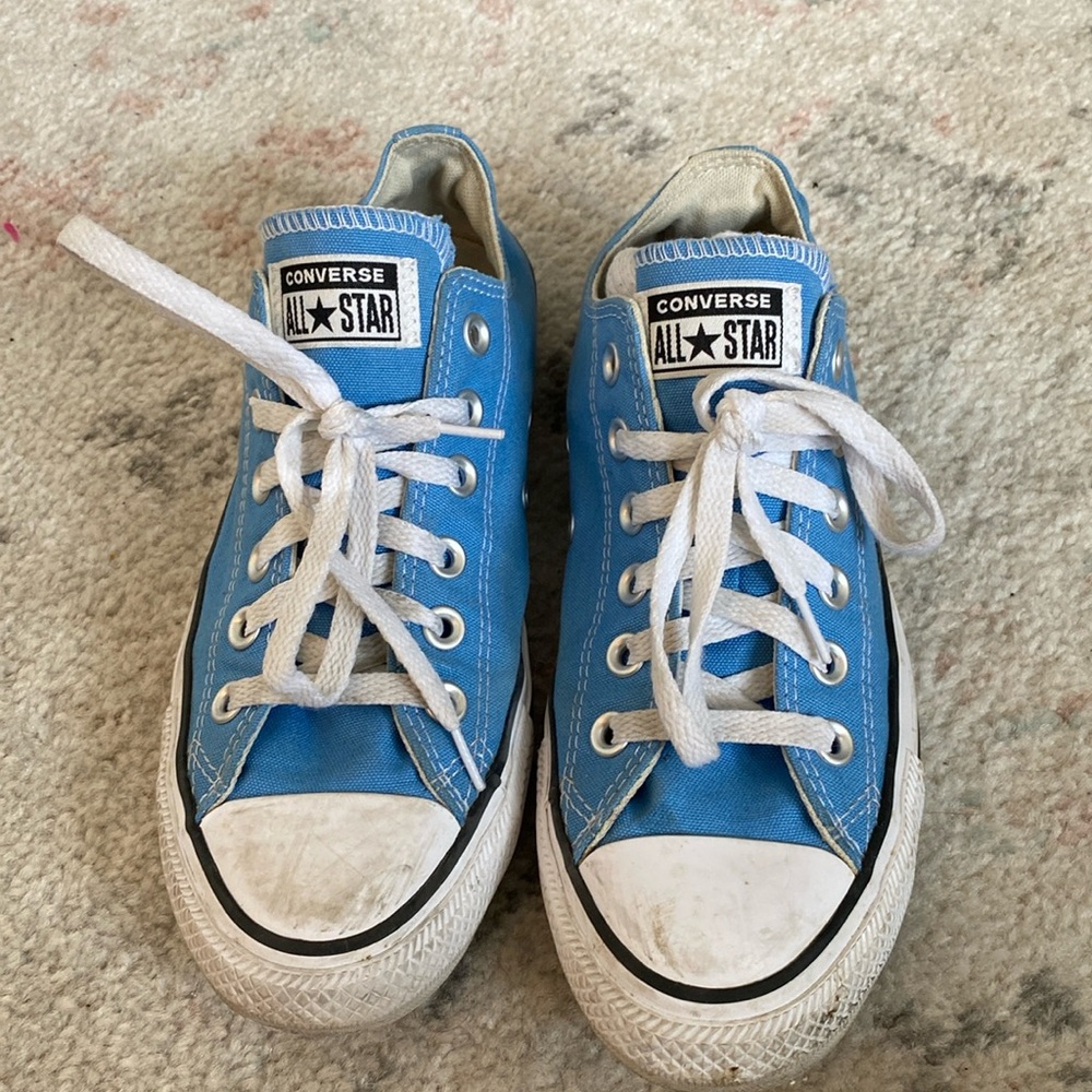 Converse AllStar low- Light blue worn